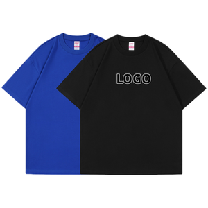 เสื้อยืดสตรีทแวร์ถักนิตติ้งพิมพ์ลายโลโก้ตามสั่ง น้ำหนัก 220 กรัม ผ้าฝ้าย 100% แห้งเร็ว ทรงหลวม สไตล์ลำลอง - Product Image 2