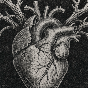 Men's Black Acid Wash Oversized <b>T</b>-<b>Shirt</b> Gothic Antler <b>Heart</b> Print Short Sleeve O-Neck Streetwear Tee - Product Image 4