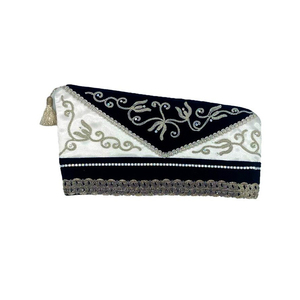 Chapeau de prince traditionnel de carnaval avec bordure dorée brodée, chapeau de fête, petit bateau pour unisexe - Product Image 2