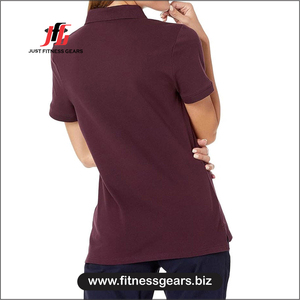 เสื้อยืดผู้หญิงคุณภาพสูง JUST FITNESS GEARS ทรงเข้ารูป ผลิตจากโพลีเอสเตอร์/คอตตอน แห้งเร็ว ระบายอากาศได้ดี สีพื้น  รับสกรีนโลโก้ สวมใส่สบายๆ - Product Image 2