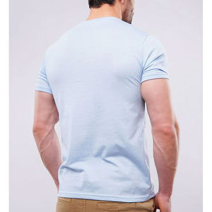 T-shirt vierge de marque en coton 100% de qualité supérieure, nouveau design, coupe classique, épaules légèrement tombantes, séchage rapide et respirant, vente en gros - Product Image 3