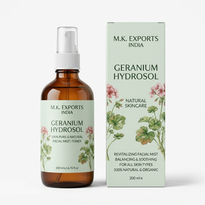 Hydrolat de Géranium, Eau Florale pour Soins de la Peau, Tonique, Qualité Cosmétique, Fournisseur en Gros - Product Image 1