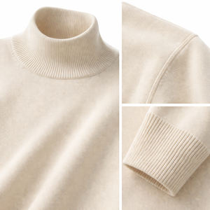 Wholesale Custom <b>Mock</b> <b>Neck</b> Turtleneck Sweater 100% Cotton - OEM Women's Cotton Knit <b>Tops</b> Manufacturer - Product Image 4