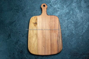 Grand bloc à découper en bois rustique pour la préparation des repas et le divertissement - Product Image 3