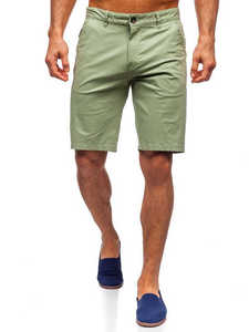 Pantalones Cortos de Golf para Hombre 2026, de Cintura Media, 100% Algodón, Diseño Liso, Largos hasta la Rodilla, Casuales de Verano con Cierre de Botones - Product Image 3