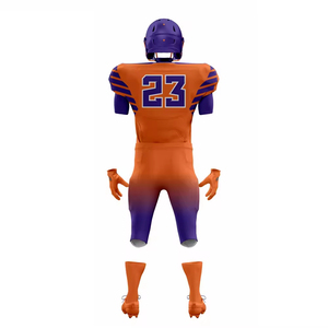 Uniforme de Fútbol Americano de Diseño Único, Talla Grande, Personalizable, Manga Corta, Transpirable, de Secado Rápido, Precio Económico al por Mayor - Product Image 3