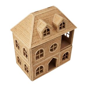 Casa delle Bambole in Rattan Grande, Stile Barbies, Miniature di Case Grandi, Vendita all'Ingrosso dalla Fabbrica in Vietnam - Product Image 1