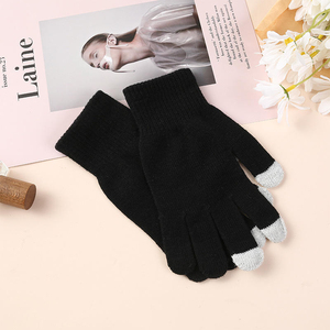 New Arrival Women Adults Winter Wool Knitted Full Finger <b>Gloves</b> Outdoor Cycling Cold Proof Winter Knitted <b>Gloves</b> - Product Image 3