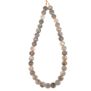 Pendentif en pierre gemme naturelle de qualité supérieure, rondel facetté de 8 mm en pierre de soleil noire, vente en gros, bijoux à la mode - Product Image 1