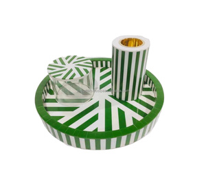 ชุดของขวัญธูปหอมอิสลามทำมือในกล่องเรซิ่นสำหรับรอมฎอนและอีด พร้อมเตาเผาบาคูร์ฝังมุกอย่างหรูหรา - Product Image 1