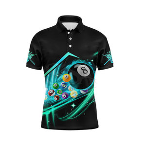Camiseta Deportiva de Billar Duradera, Talla Grande, Manga Corta, Secado Rápido, Transpirable, para Equipo de Snooker, Producción al por Mayor - Product Image 2