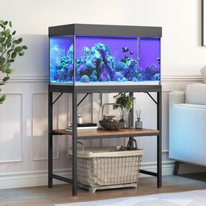Supporto per Acquario Resistente da 20 Galloni con 2 Ripiani Portaoggetti, Supporto per Terrario per Pesci e Tartarughe per Uso Domestico - Product Image 3