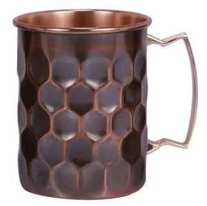 Mug en cuivre au design martelé, finition brillante, pour bar, club, maison, cuisine et restaurants - Product Image 2