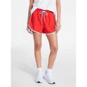 Shorts de sport pour femmes, vente directe d'usine, 100% coton, confortables, avec passepoil, taille élastique, logo personnalisé - Product Image 1