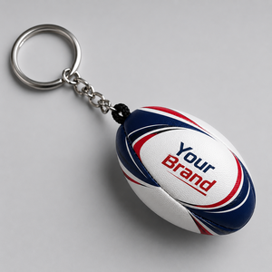 Nouveauté 2026 : Porte-clés de rugby sportifs uniques en forme de ballon de rugby pour cadeaux promotionnels – Exportateur de porte-clés ballon de rugby - Product Image 1