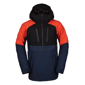 Men's Hooded Color Blocked <b>Ski</b> <b>Jacket</b> Waterproof Primaloft Insulated Zipper Closure Gray Black <b>White</b> Gore-Tex Technology - Product Image 5