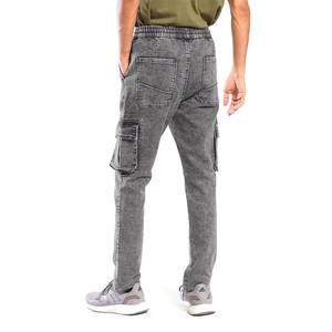 Manufacturer Custom Men's Cargo Jeans High Quality <b>Slim</b> Fit Jeans Men Streetwear Plus Size Acid Washed Denim Jeans for Men - Product Image 4