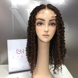 Peluca de pelo humano vietnamita transparente Frontal de encaje rizado birmano al por mayor de fábrica de 30 pulgadas de largo extensiones de pelo de alta calidad - Product Image 3