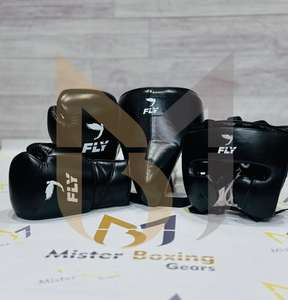 ชุดฝึกซ้อมมวยหนังแท้ใหม่เอี่ยม ผลิตตามสั่ง นุ่มสบาย ถุงมือคิกบ็อกซิ่งรุ่นล่าสุด ชุดมวยฟลาย - Product Image 2