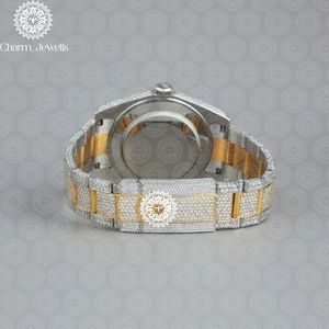 Reloj de Acero Inoxidable para Hombre Charm Jewells, 40 mm, Movimiento Mecánico, Cristal, 20 mm, Fecha Automática, Lujo, Moda, Cierre Oculto con Botón de Presión - Product Image 3