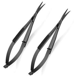 Ciseaux à ressort de précision à lame tranchante pour une finition impeccable, ciseaux à ressort multi-usages pour l'artisanat, la couture et les travaux utilitaires - Product Image 1