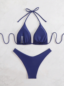 Ensemble de bikini pour femmes de qualité supérieure, imprimé floral, col en V, bikinis deux pièces, motif floral tropical, maillots de bain élégants, grande vente - Product Image 2