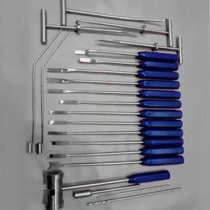 SURGINEXA Juego de Instrumentos para Extracción de Cemento Tipo Mueller, Acero Azul, 22 Piezas, Herramientas Quirúrgicas Ortopédicas Manuales para Cemento Óseo - Product Image 2