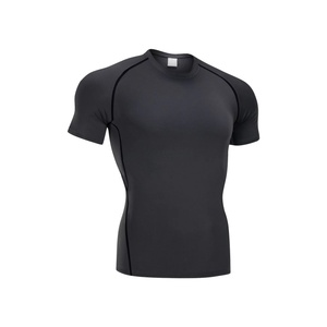 Conjunto Deportivo de 3 Piezas para Hombre, Camiseta de Compresión de Secado Rápido con Bloques de Color, Pantalones Cortos Transpirables para Gimnasio, Leggings de Alta Elasticidad, Ropa Deportiva - Product Image 2