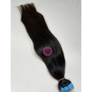 Extensiones de Cabello Adhesivas Invisibles 100% de Una Sola Capa, Grado 12A, Cabello Virgen Remy Indio, Doble Trama a Máquina - Product Image 6