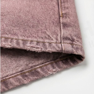Shorts de mezclilla para mujer, personalizados, estilo desgastado, con bolsillos, de algodón, de primera calidad, informales, a la moda (1)_1 - Product Image 6