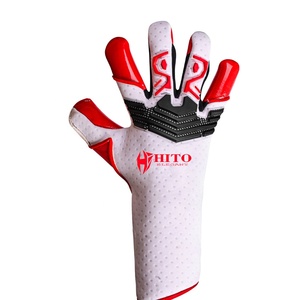 Gants de gardien de but de football sur mesure de haute qualité, avec impression en silicone sur le dos et contact Letax sur la paume avant, coupe négative professionnelle - Product Image 2