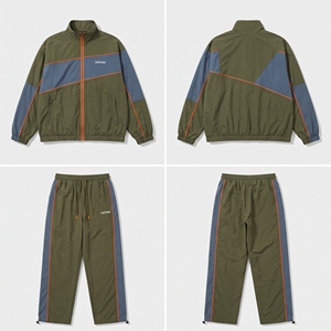OEM Custom Windbreaker Tracksuit Set <b>Kids</b> Nylon Jacket Pants School Sports Bulk - Product Image 6