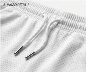 Shorts en maille double couche décontractés et écologiques, respirants, séchage rapide, haute qualité, personnalisables par sublimation, pour hommes et femmes, idéaux pour la gym et le basketball - Product Image 3