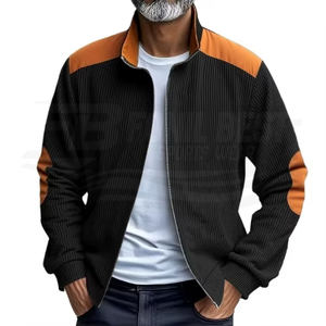 Veste Homme Slim en Polaire Décontractée Écologique à Col Montant et Boutons, Qualité Supérieure, Collection Automne-Hiver Américaine, Idéale pour l'Export - Product Image 2