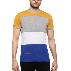 Camiseta de algodón para hombre, informal, de manga corta, estilo moderno, para uso diario y estilo urbano, camiseta de cuello redondo de tela suave para hombre - Product Image 1