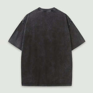 Camiseta Corta de Moda con Lavado Ácido y Pedrería de Diamantes para Hombre, Oversize de Algodón con Gráficos Desgastados, Estampado DTG, Ropa Personalizada de Verano - Product Image 2