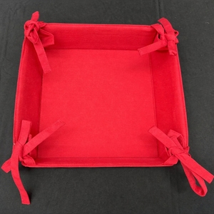 Premium 100% Cotton <b>Woven</b> Square Multifunctional Bread <b>Basket</b> Reusable Eco Friendly Fabric Bread Serving <b>Basket</b> for Dining Table - Product Image 3