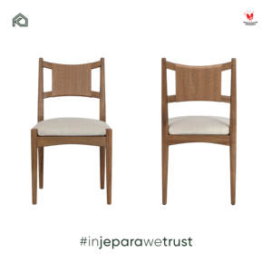 Modern Japandi Solid Teak Wood <b>Dining</b> <b>Chair</b> with Woven Rope Backrest and Upholstered Seat for Home Restaurant Hotel Villa Furnit - Product Image 2