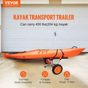 Larghezza regolabile 12 ''pneumatici pesanti 350 Lb capacità Kayak carrello pieghevole canoa Trolley per Kayak Canoe Kayak tappetini galleggianti Jon barche - Product Image 2