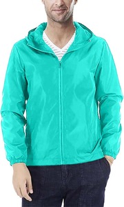 Wholesale Premium Quality Men's Winter Windbreaker <b>Jackets</b> Canvas Stand Collar <b>Waterproof</b> Windproof Hooded Front Plain Dyed - Product Image 2