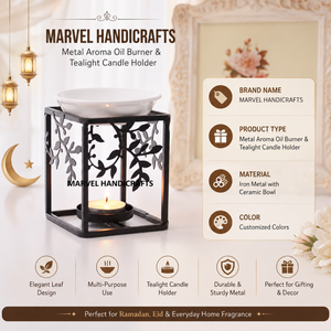Quemador de aceite de madera y cerámica de moda |   Quemador de Incienso Bakhoor Hecho a Mano para Ramadán y Eid, Decoración para el Hogar, Regalo, Accesorios - Product Image 5