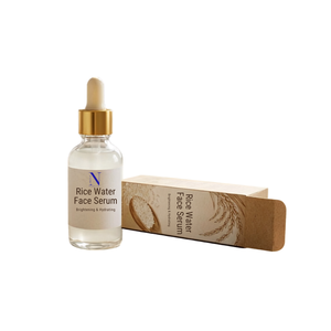 Sérum pour le visage à l'eau de riz, hydratant et éclaircissant, pour une peau lisse et éclatante, soin quotidien léger et hydratant - Product Image 1