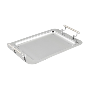 Bandeja de Servicio para el Hogar y la Cocina, Organizador de Almacenamiento, Bandeja de Servicio de Acero Inoxidable de la Mejor Calidad, Apta para Lavavajillas - Product Image 6