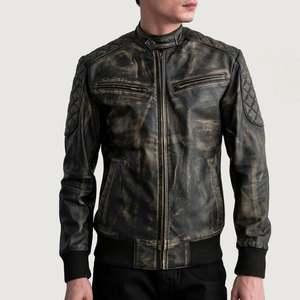 Men Lightweight Winter Motorbike Leather Jacket High Quality Outdoor Custom Motorbike Leather Jacket - Product Image 4