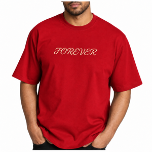 Camiseta de Algodón de Corte Regular para Hombre Forever Printed, Manga Corta, Cuello Redondo, Estilo Jersey Informal - Product Image 6