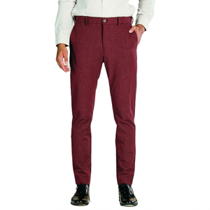 Fashioned Unique Design Oem Soft shell <b>Men</b> Trouser Slim <b>Pants</b> 100% Cotton <b>Stretch</b> High Quality Mid Waist style <b>Men</b> Trouser - Product Image 1
