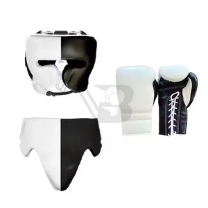 Gants de MMA en cuir véritable, ensemble de boxe, logo personnalisé, protection corporelle Sanda, équipement de sparring Taekwondo, nouveau design élégant - Product Image 3