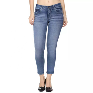 ELEGANT CORPORATION Jeans Rectos de Cintura Media, Largos, Desgastados, de Mezclilla Azul, Tallas Grandes, Casuales para Mujer, con Cierre de Cremallera - Product Image 6