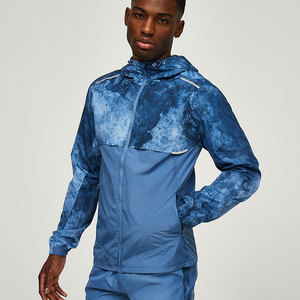 New Fashion Style Lightweight Windproof Hooded Windbreaker <b>Jacket</b> for <b>Men</b> Winter Breathable Anti-Bacterial Eco-Friendly - Product Image 4