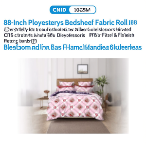 88-Inch Polyester Bedsheet Fabric Roll 105 GSM for <b>Fitted</b> & <b>Flat</b> <b>Sheets</b> Manufacturing for Bedding Accessories - Product Image 3